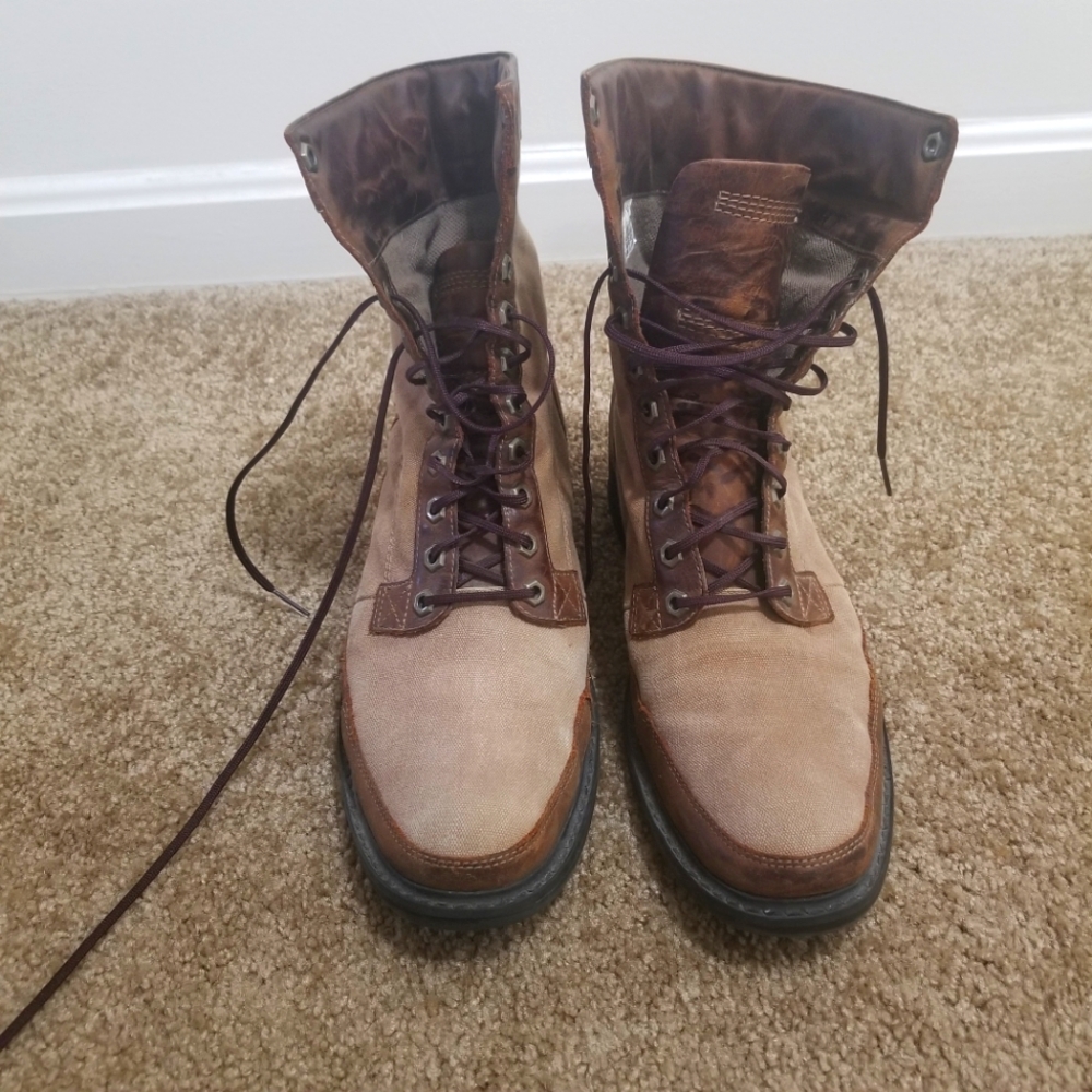 Timberland Leather and Canvas Boots